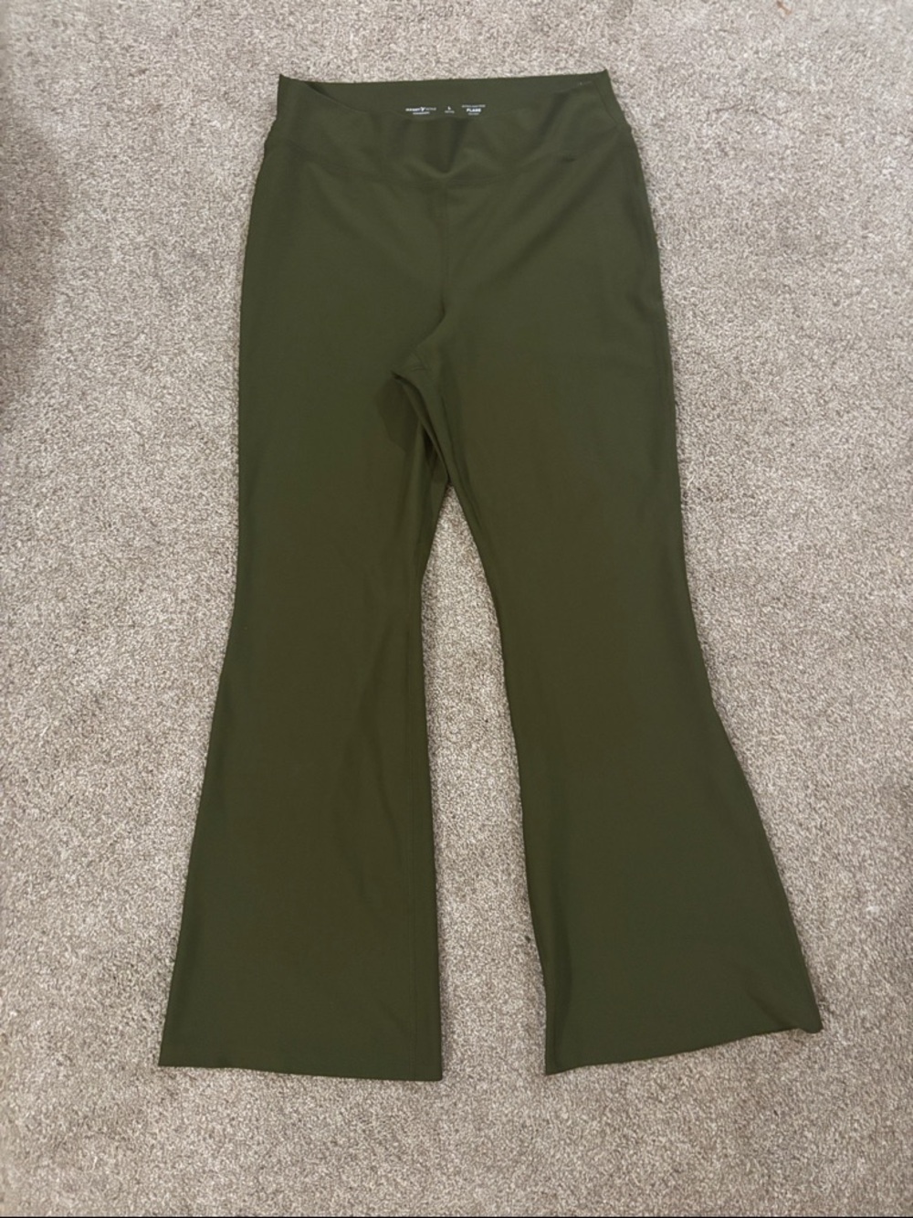 Old Navy extra high rise active powersoft Olive Green Flared Pants